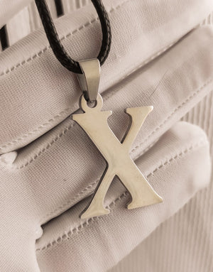 Висулка с буква "X" стомана 23 х 19мм цвят сребро - BIJU-BG.COM | Онлайн магазин за бижутерия - бижута от стомана, злато и сребро