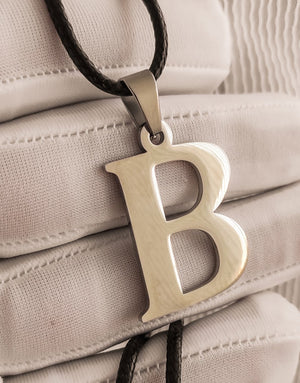 Висулка с буква "B" стомана 24 х 20мм цвят сребро - BIJU-BG.COM | Онлайн магазин за бижутерия - бижута от стомана, злато и сребро