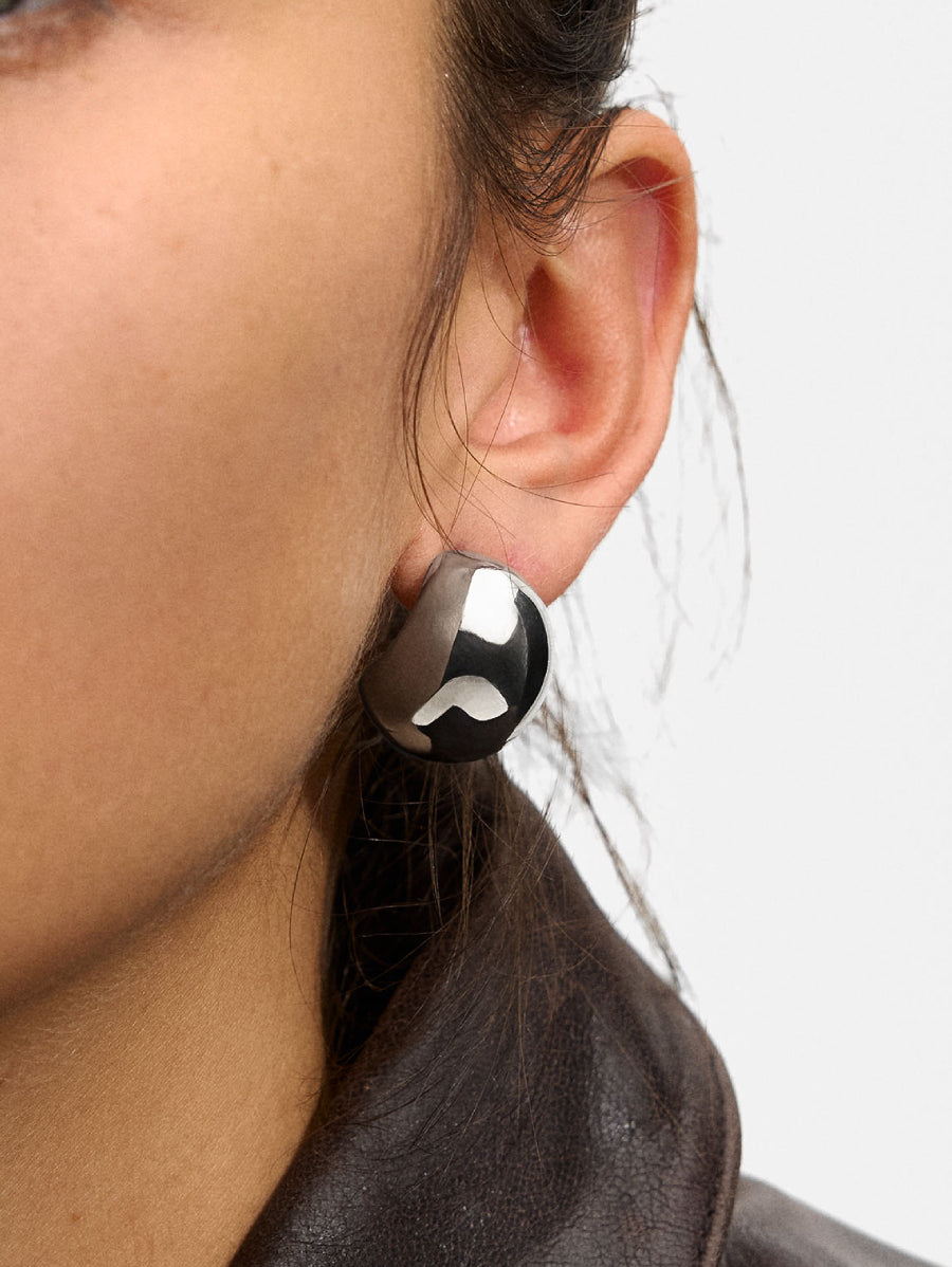 Обеци Хейли неръждаема стомана цвят сребро