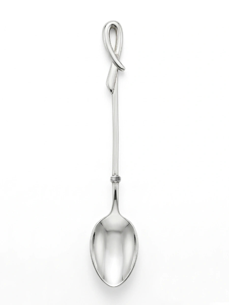 Сребърна лъжичка проба 925. Подарък за бебе, първо зъбче или кръщене. Хипоалергенна.