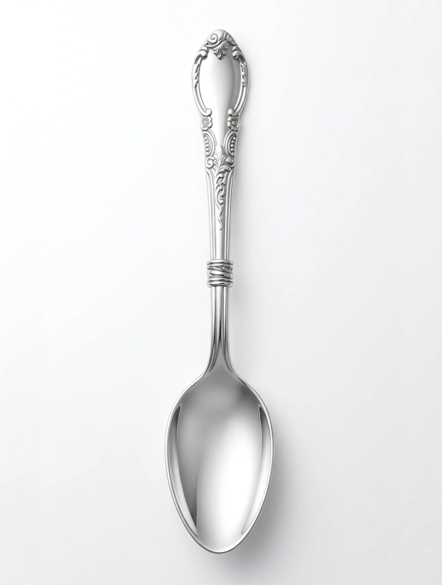 Сребърна лъжичка проба 925. Подарък за бебе, първо зъбче или кръщене. Хипоалергенна.