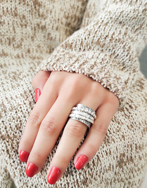 Сребърен пръстен проба 925 - бижуто е подходящо за жени