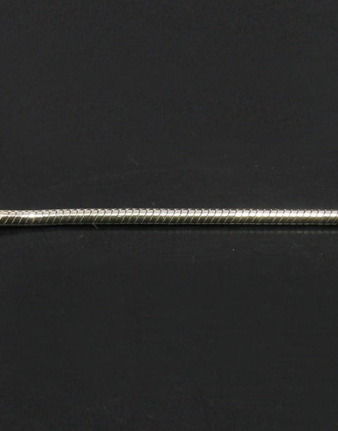Сребърен синджир змийска плетка, верижка с дължина 45см и дебелина 1.05мм